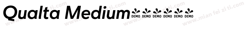 Qualta Medium字体转换